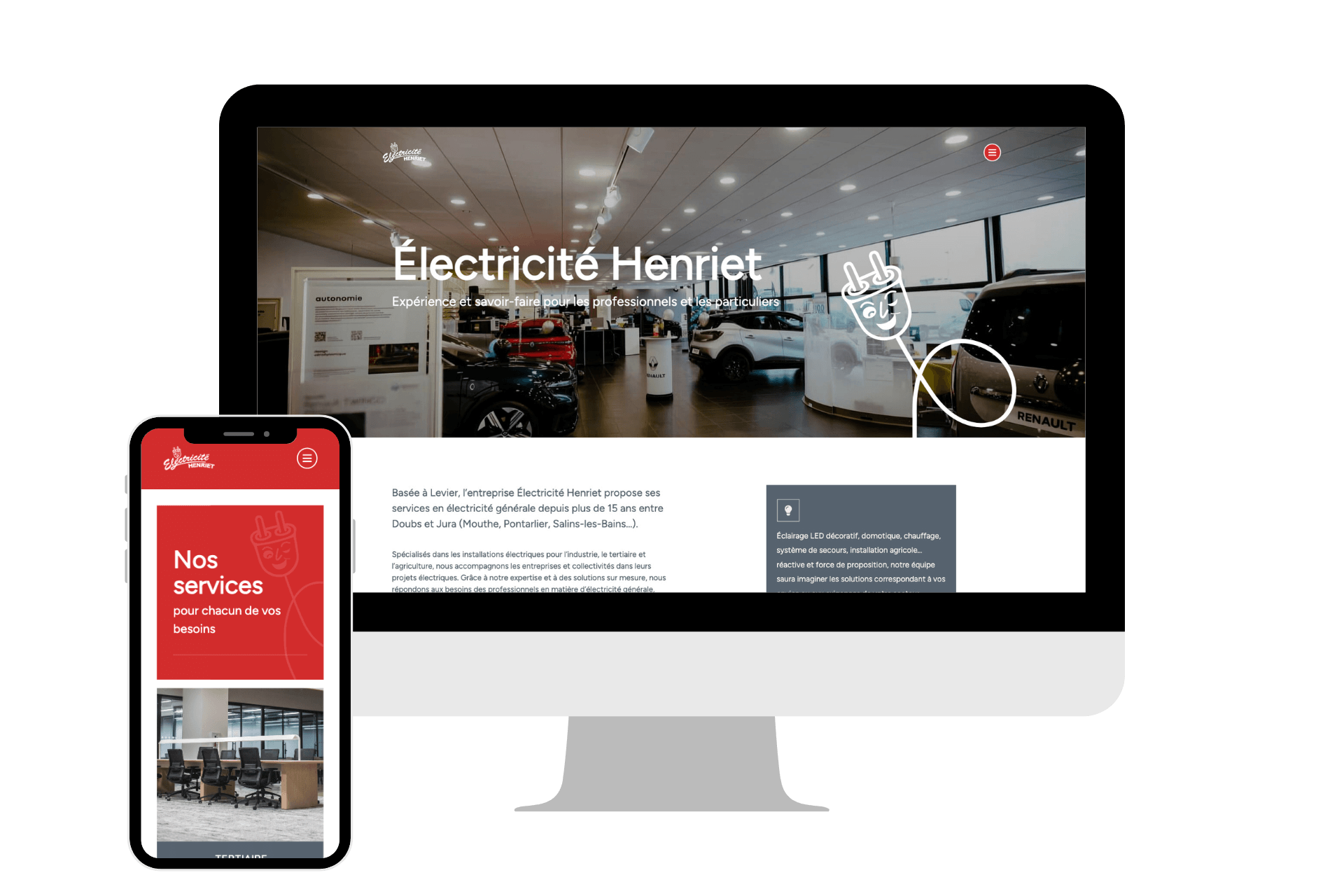 Electricite Henriet Mockup